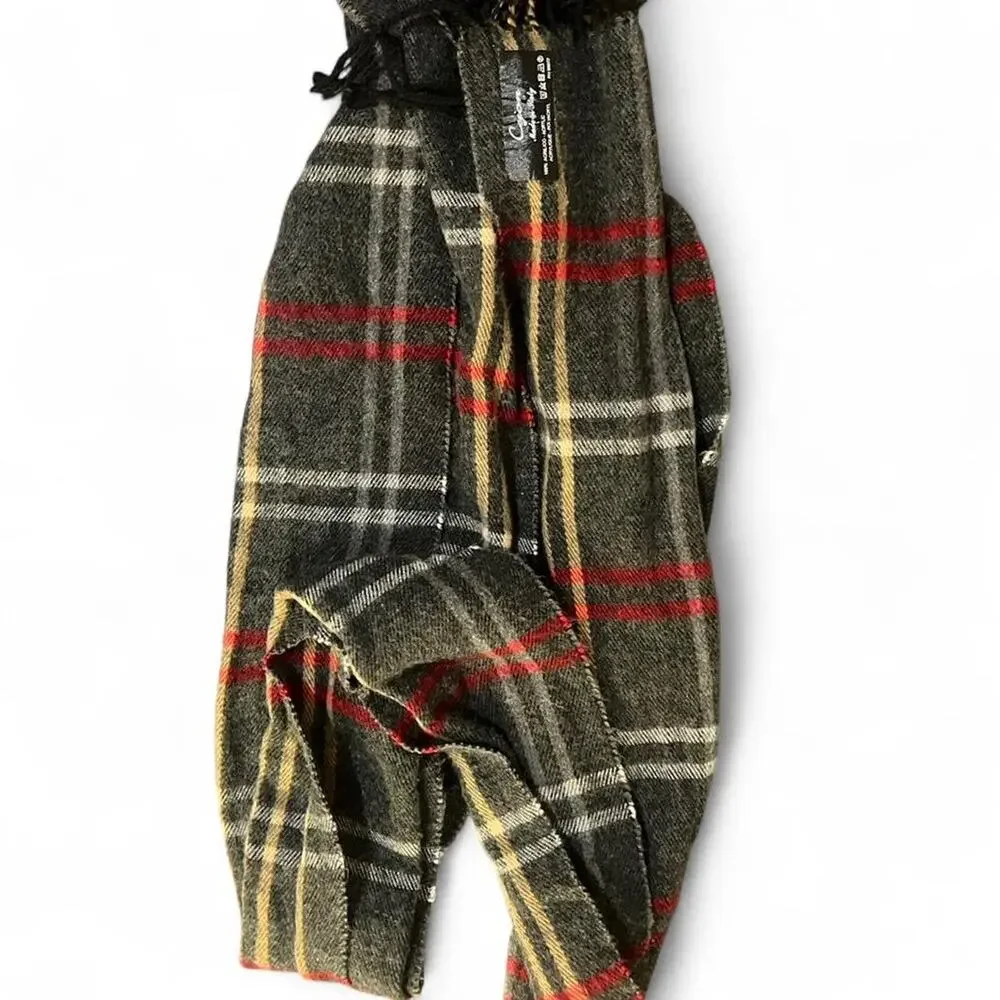 Cyon multicoloured plaid scarf plaid